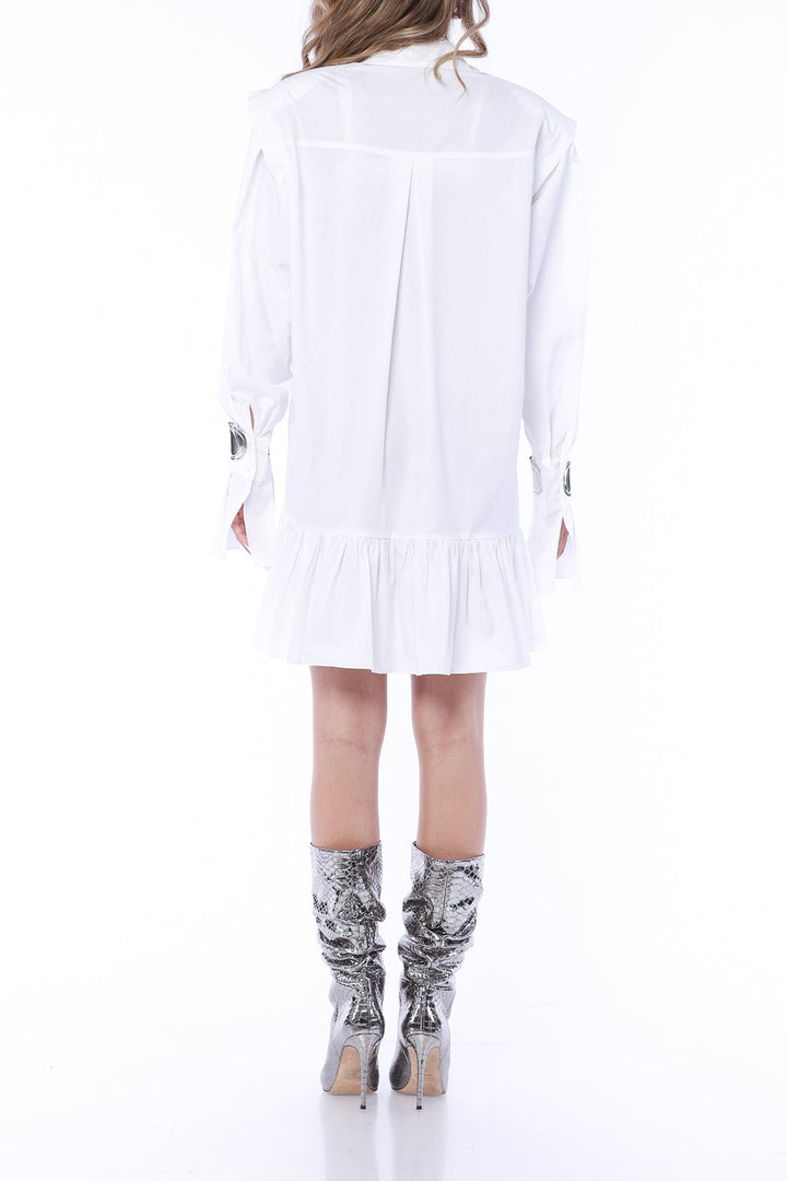 YVN MINI DRSS-SHIRT WITH PUFFED SLEEVES - Fashion Roots