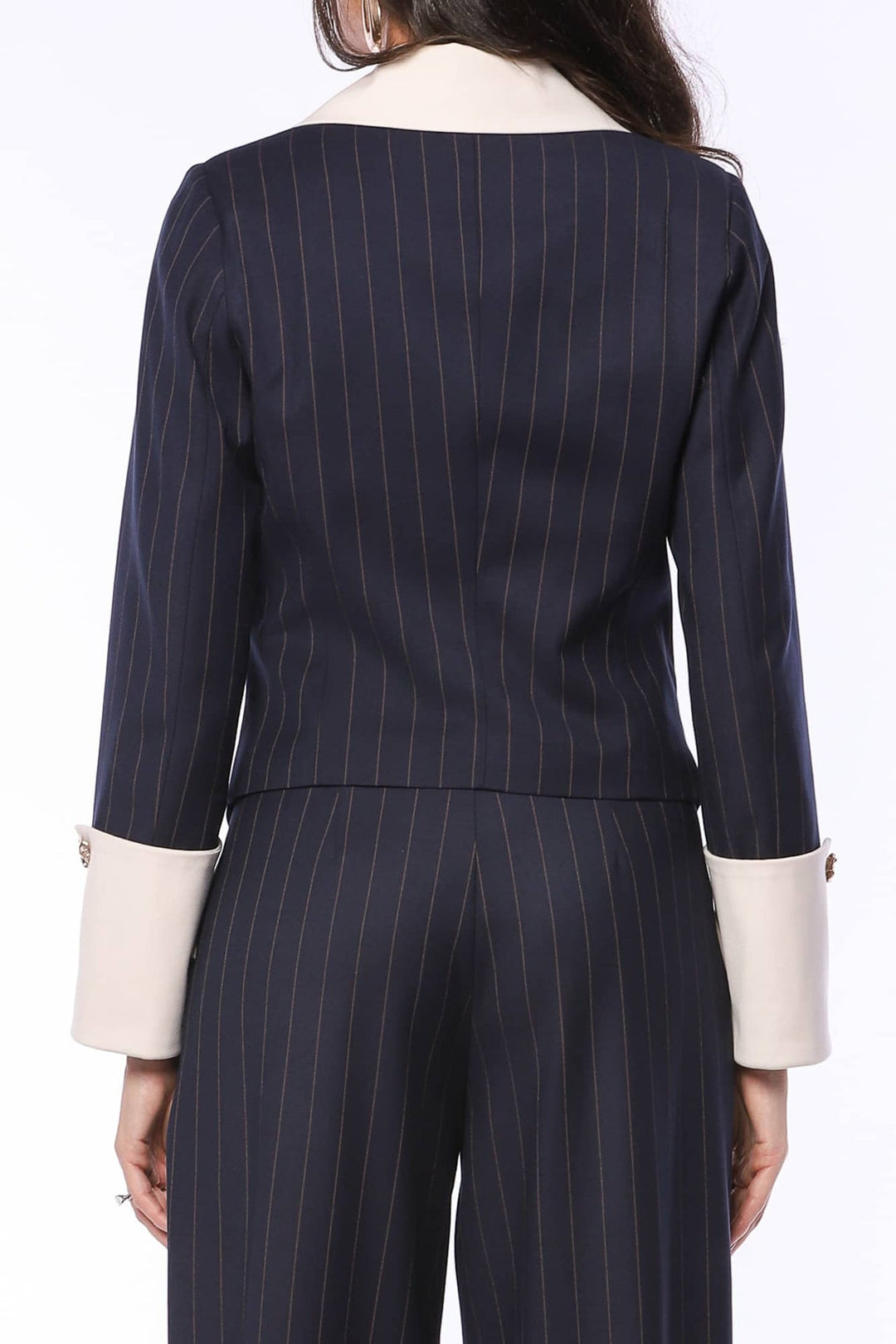 YVN TWILIHT GROWN BLAZER WITH POINTED COLLAR - Fashion Roots