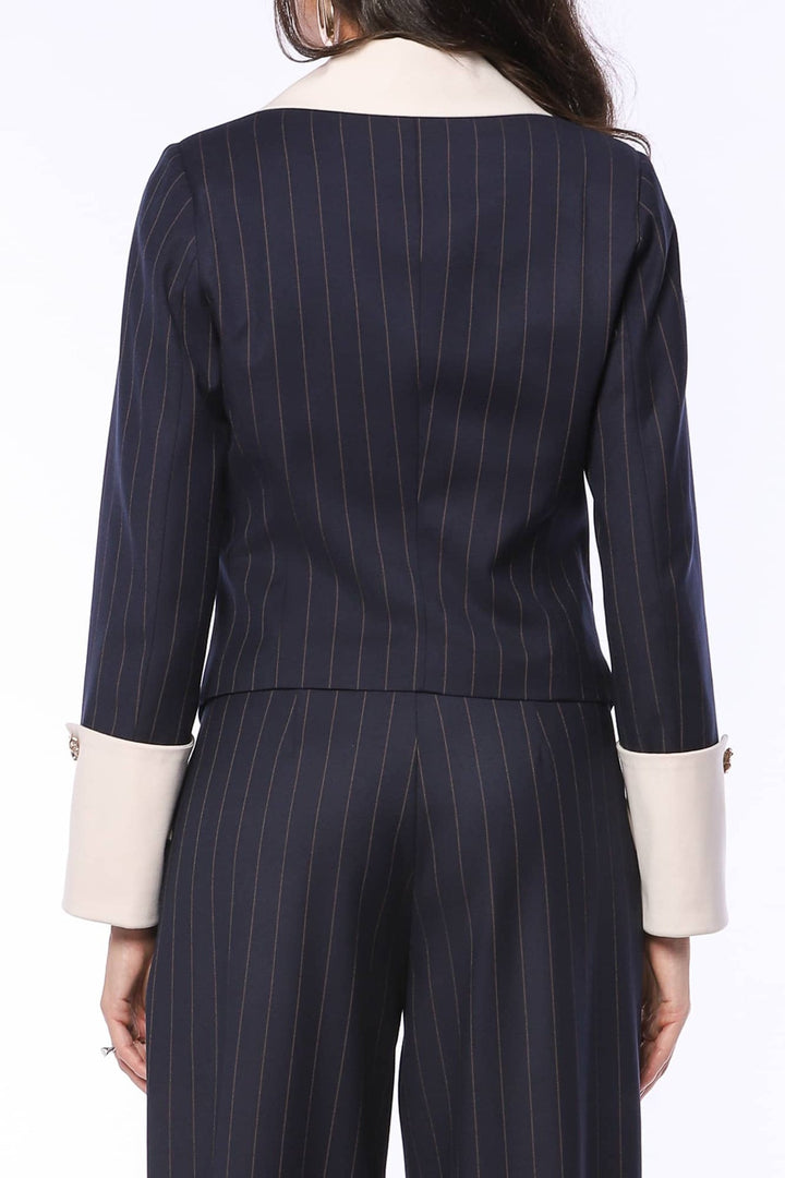 YVN TWILIHT GROWN BLAZER WITH POINTED COLLAR - Fashion Roots