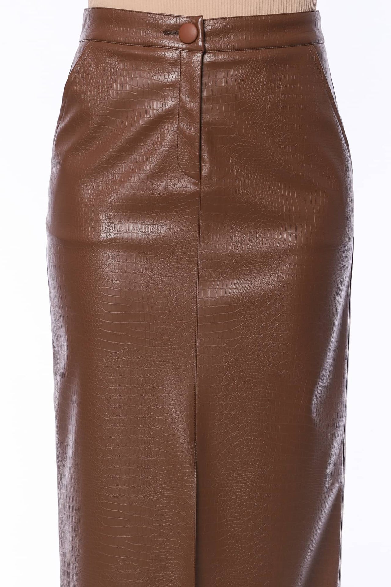 JUPE MIDI YVN TABACCO