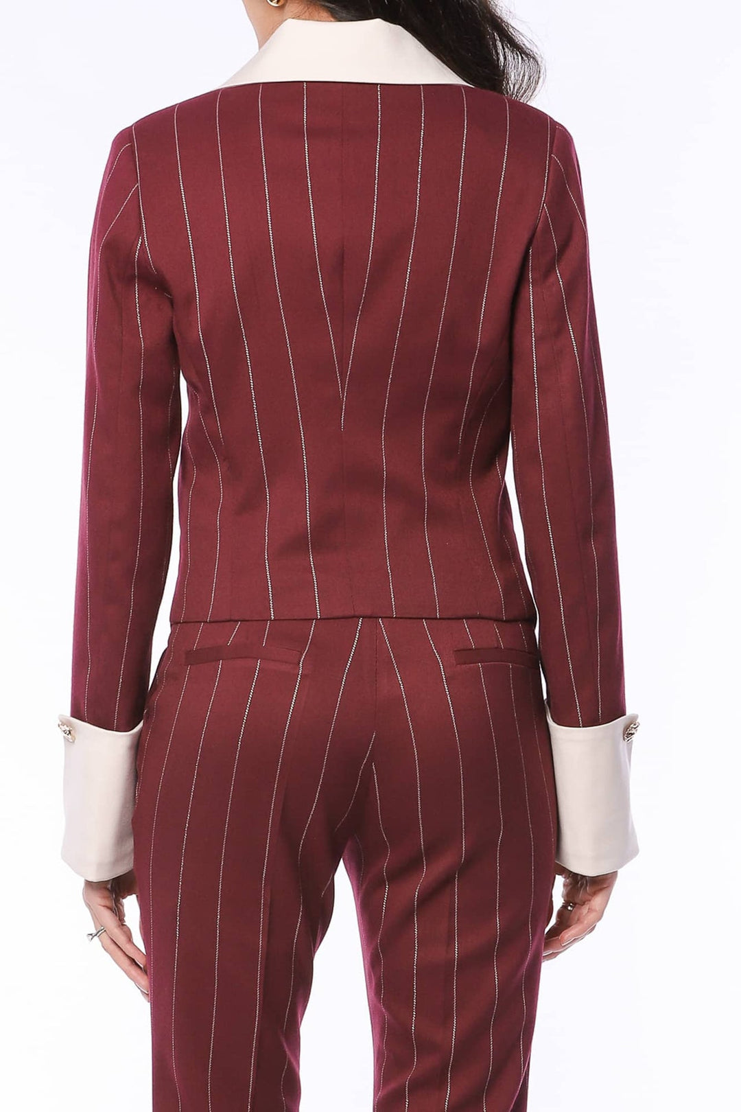YVN Power Move Striped Blazer - Fashion Roots