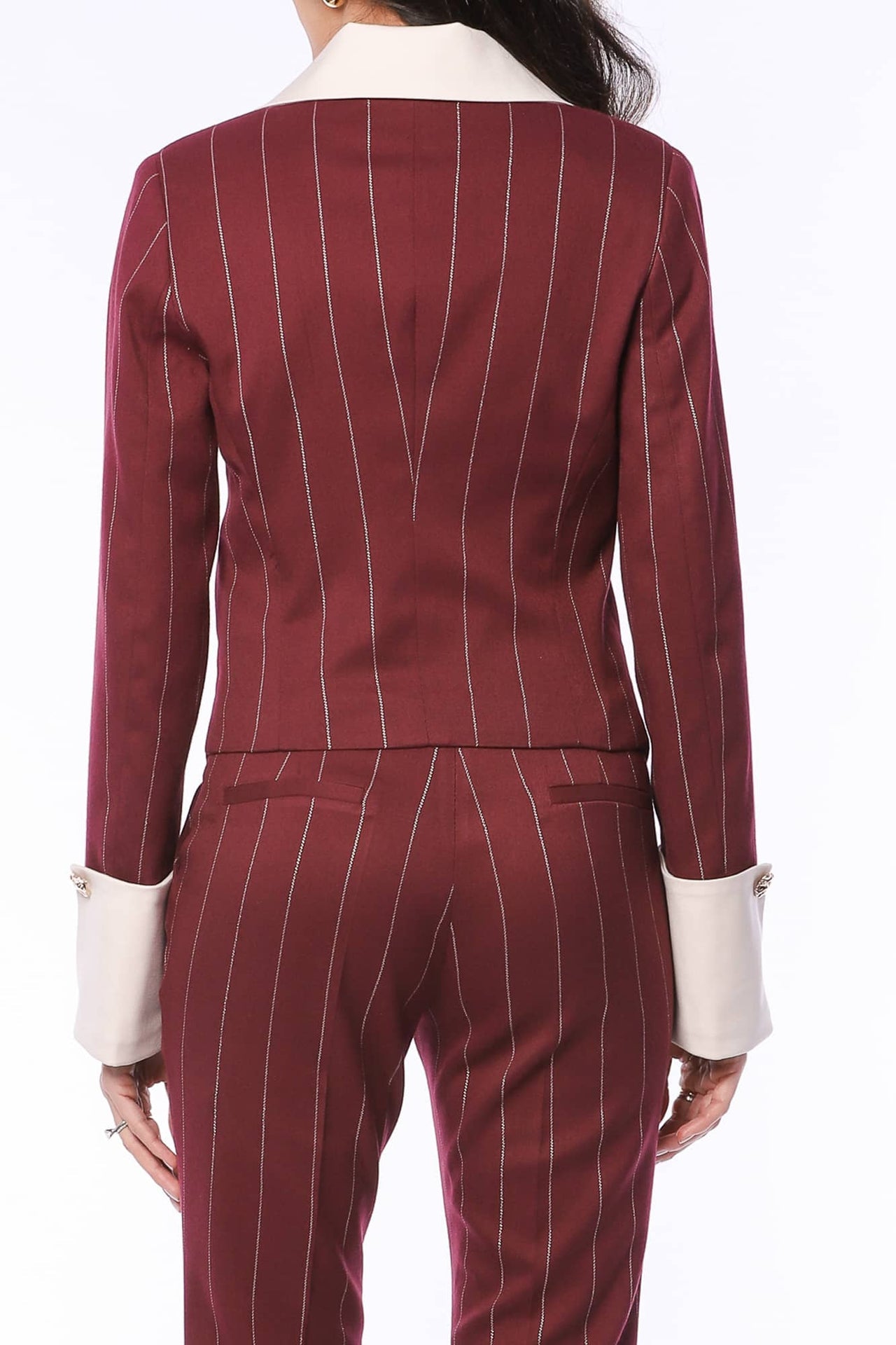 YVN Power Move Striped Blazer