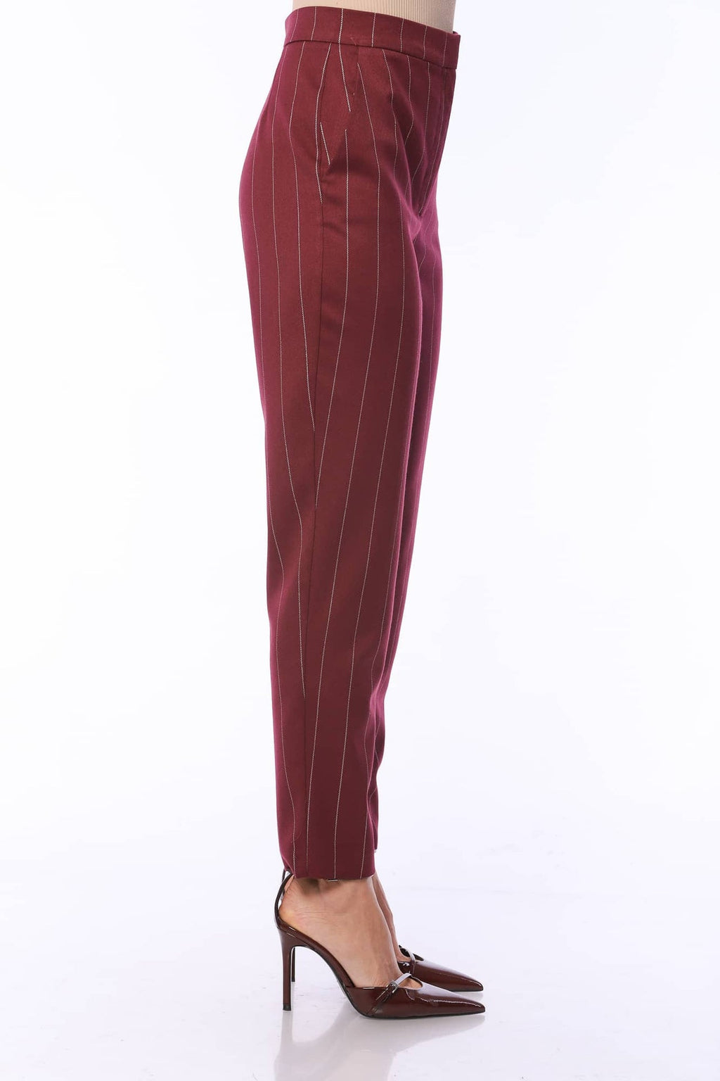 Sophisticated Straight Striped Pants