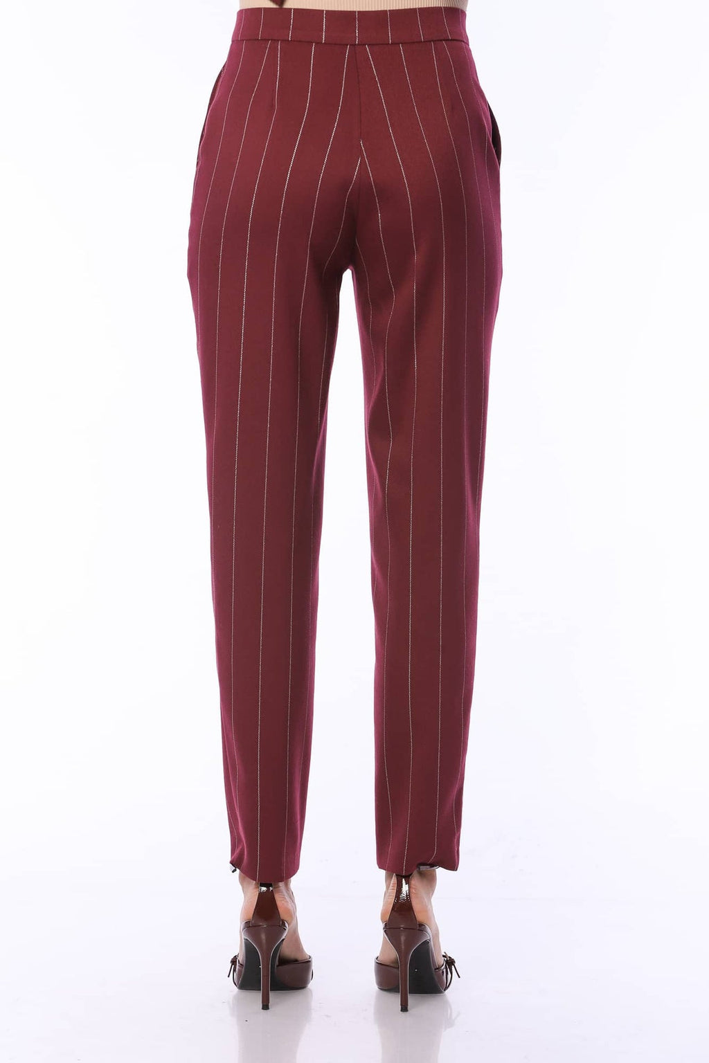 Sophisticated Straight Striped Pants