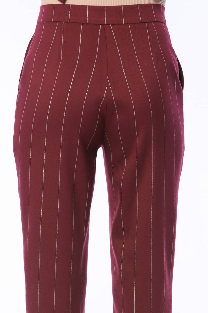 Sophisticated Straight Striped Pants - Fashion Roots