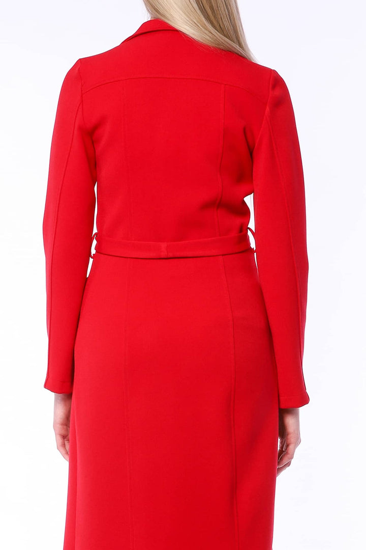 YVN RED GLAMOUR TRENCH COAT DRESS - Fashion Roots