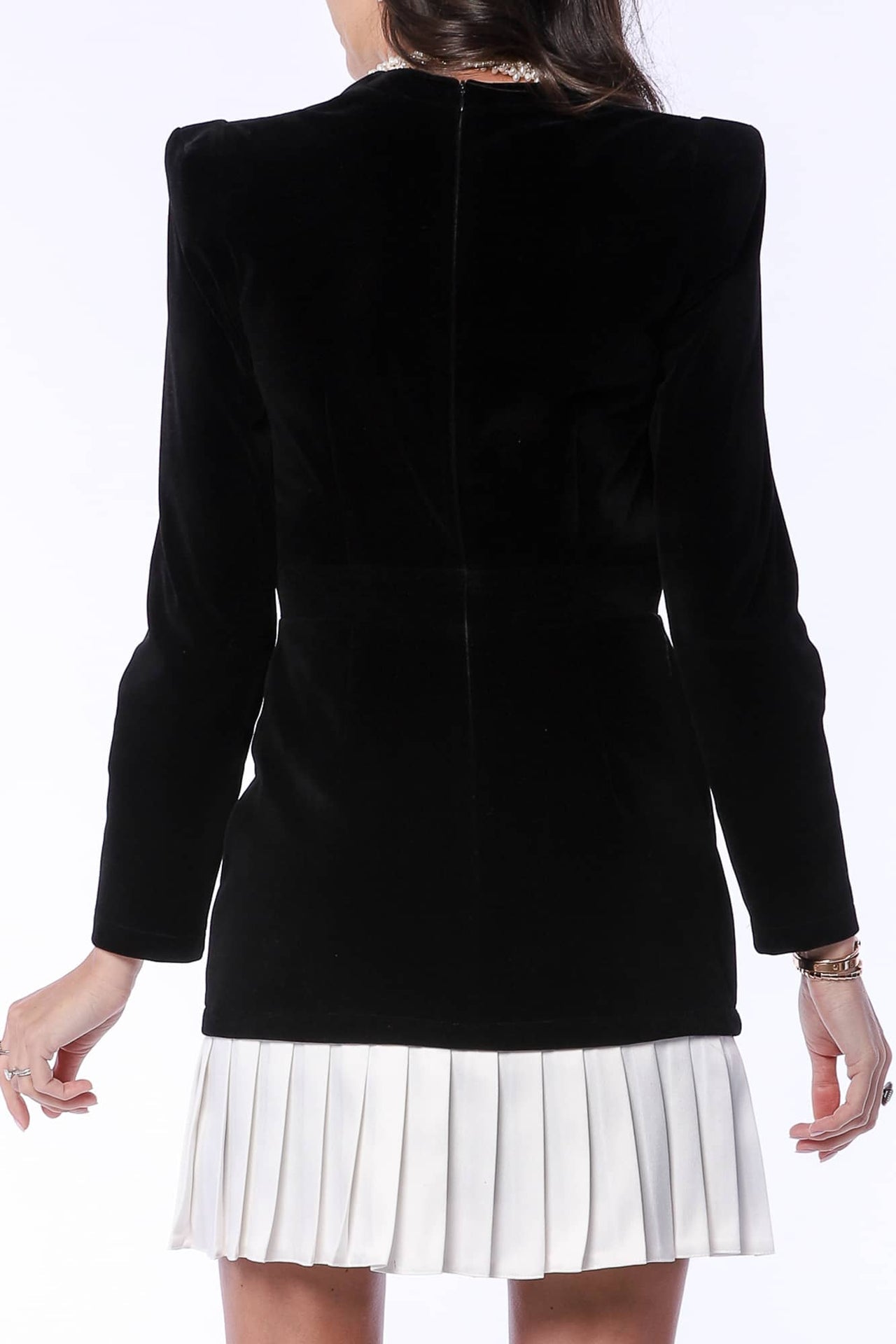 YVN NOIR & BLANC MINI DRESS