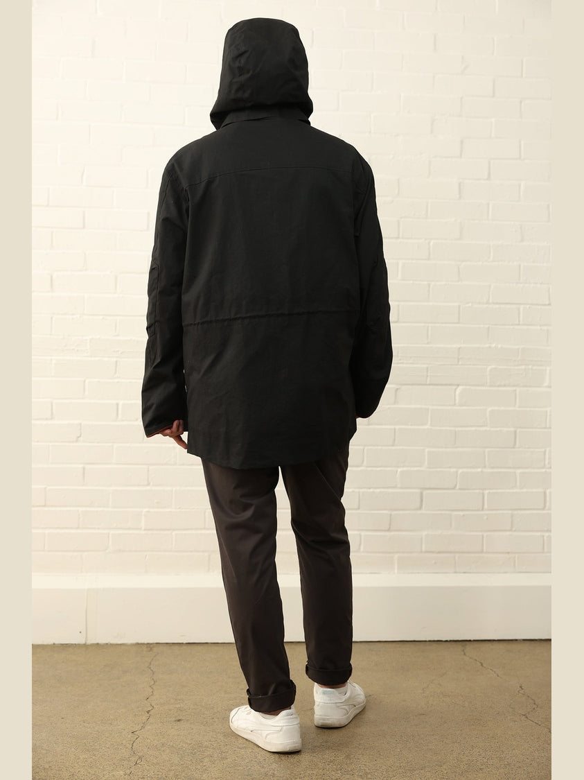 GENE - Hawthorn Parka in black - Fashion Roots