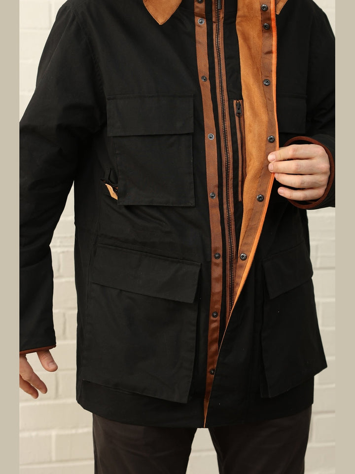 GENE - Hawthorn Parka in black - Fashion Roots