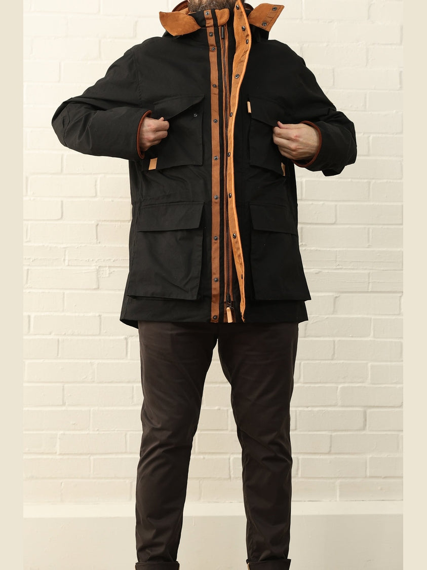GENE - Hawthorn Parka in black - Fashion Roots