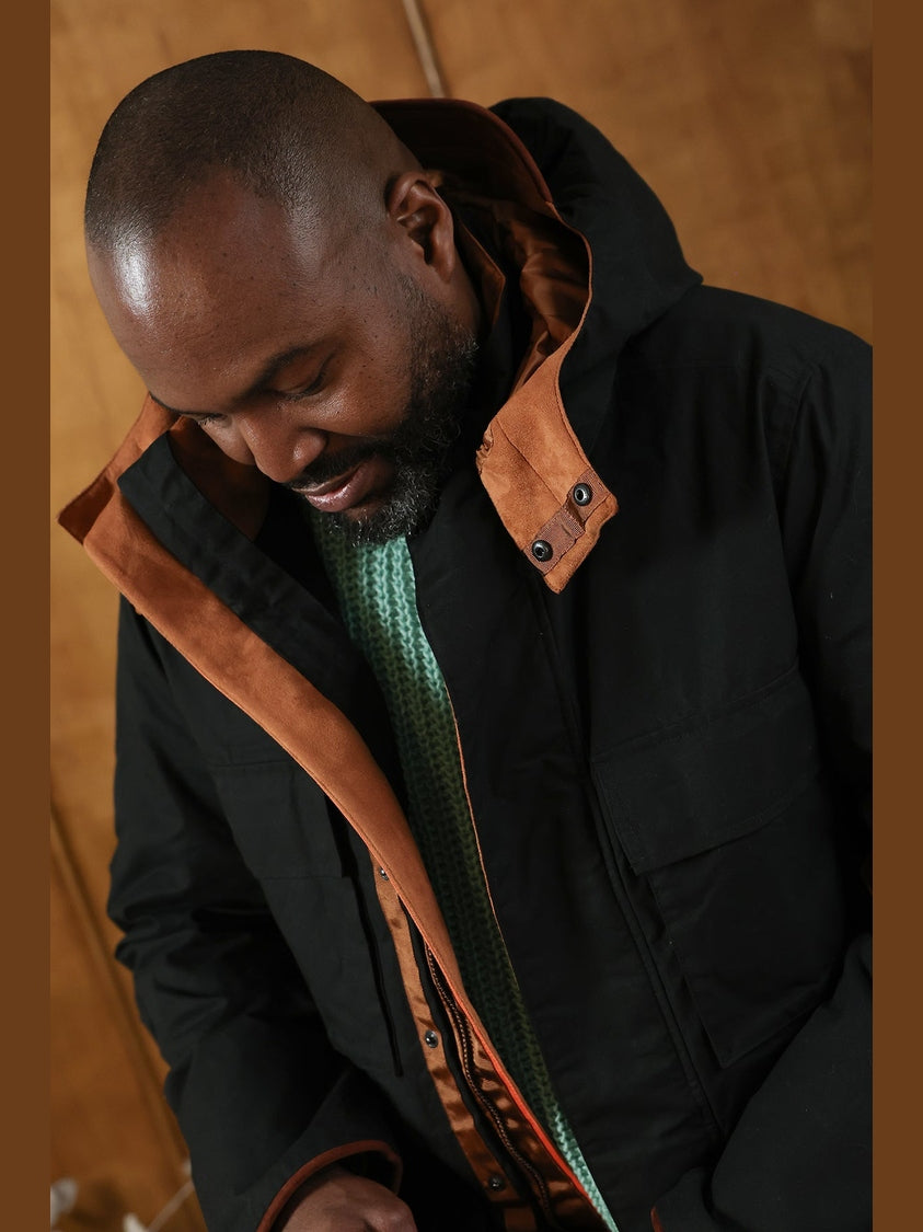 GENE - Hawthorn Parka in black