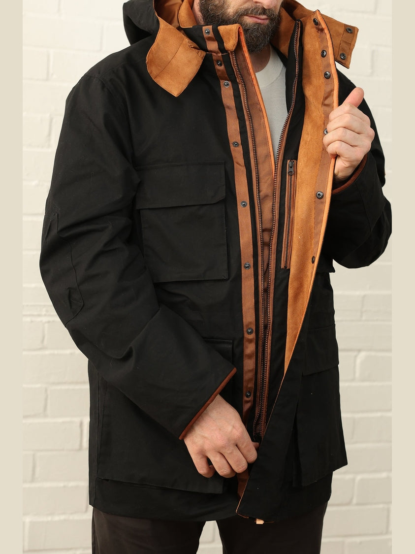 GENE - Hawthorn Parka in black