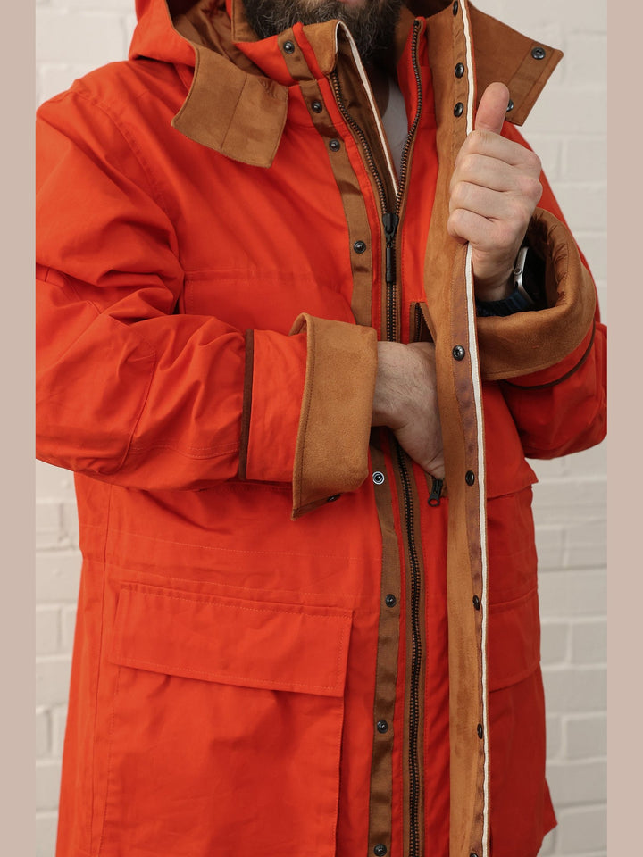 GENE - The Hawthorn Parka in burnt orange - Fashion Roots