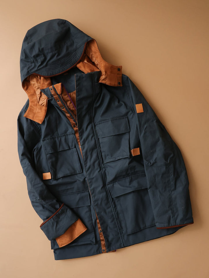 GENE - The Hawthorn Parka in navy - Fashion Roots