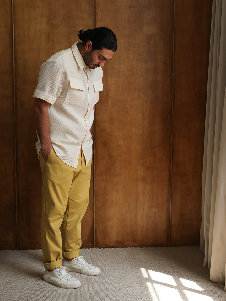 GENE - Miel  Jude Cotton Trousers - Fashion Roots