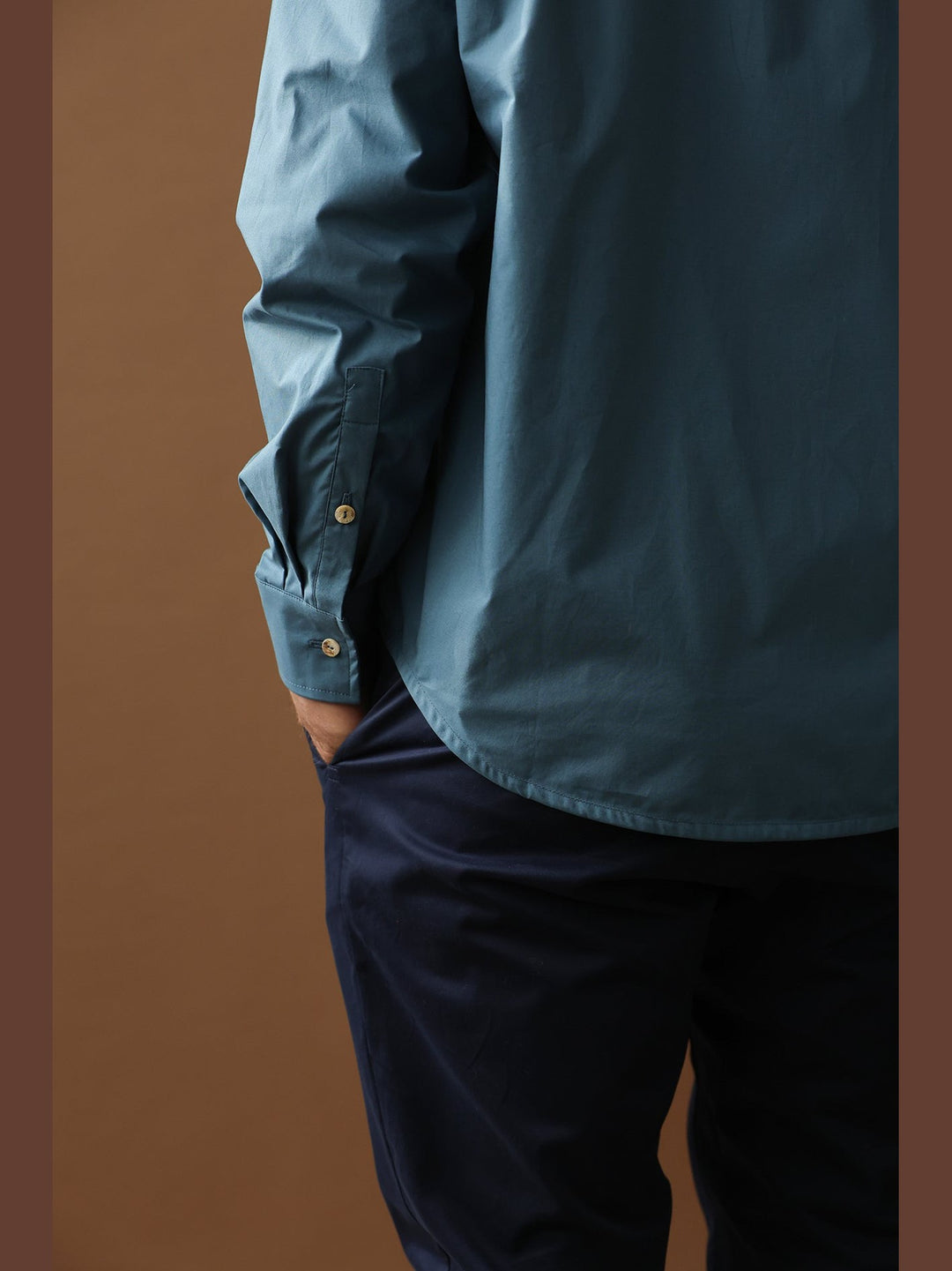 GENE - The Organic Cotton Line Shirt — Slate Blue - Fashion Roots