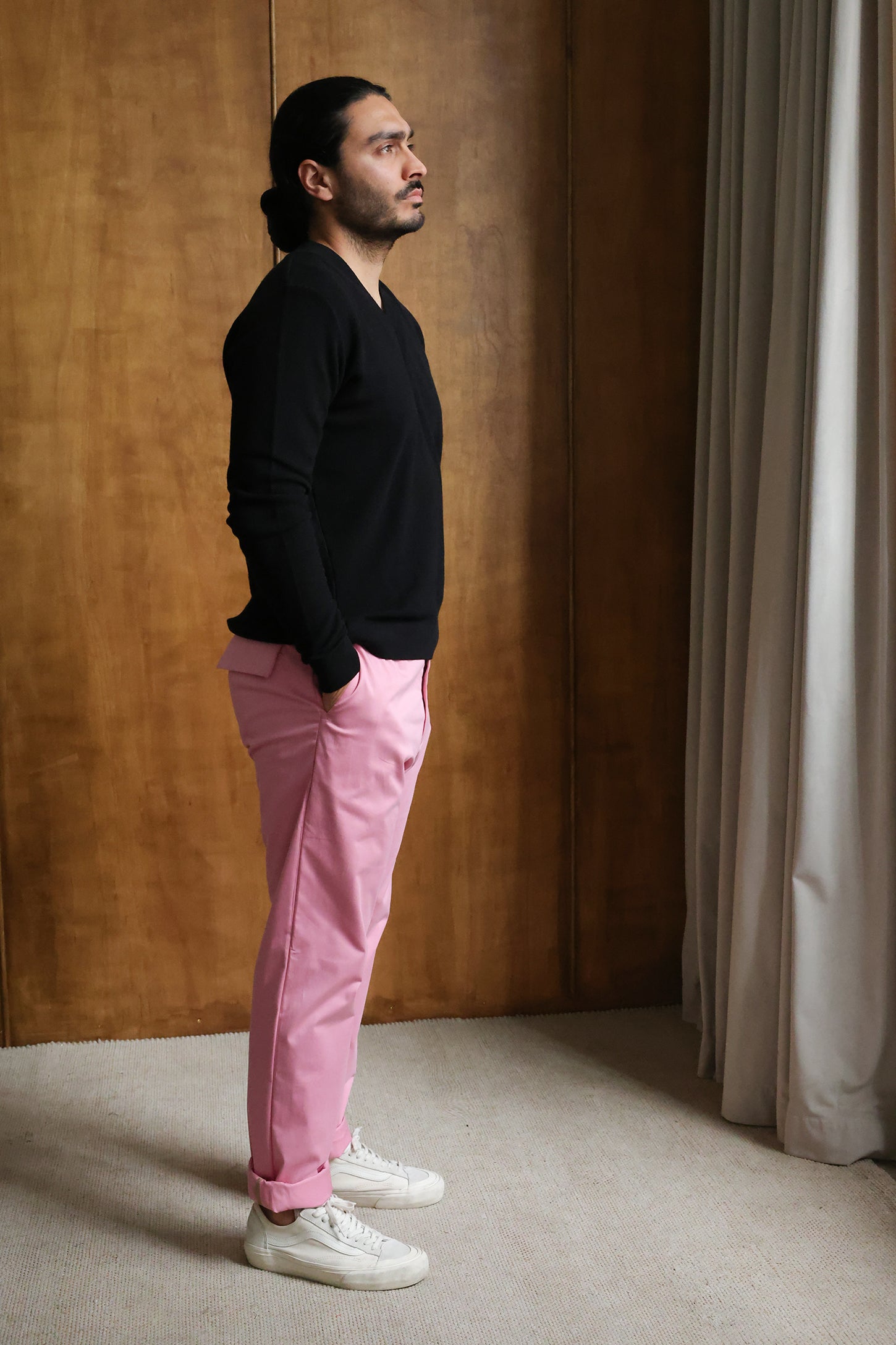GENE - Pink Jude Cotton Trousers