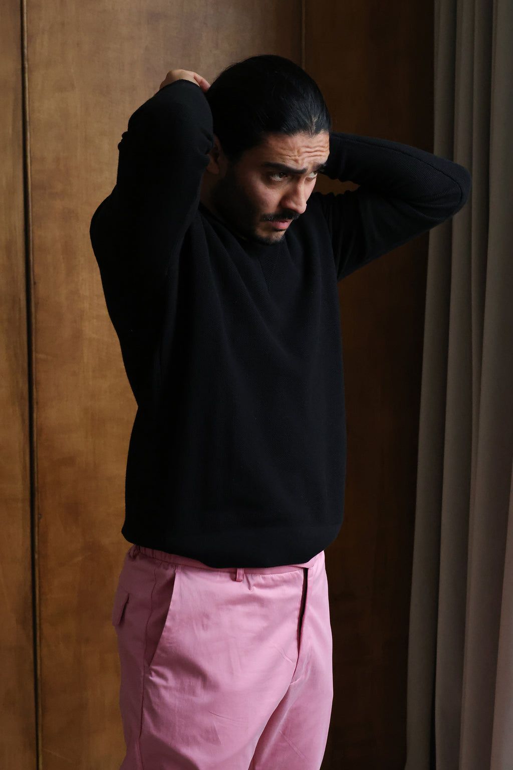 Noir Frame V-Neck Sweater